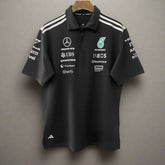 Mercedes AMG Petronas F1 Black Polo Shirt