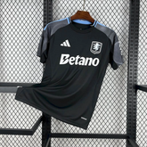 Aston Villa Black Away Jersey 25 26 Season