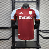 Aston Villa FC Home Jersey 25 26 Season PLAYER VERSION