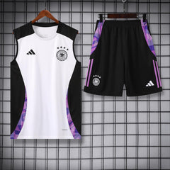 Germany White Sleeveless Jersey With Shorts 2025