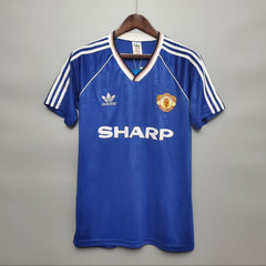 Manchester United 1988-90 Third Blue Retro Jersey