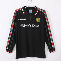 Manchester United 1998 Black Retro Jersey FULL SLEEVE
