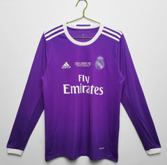 RL Madrid 2016-17 Away Purple Retro Jersey FULL SLEEVE