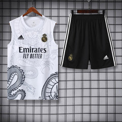 RL Madrid White Dragon Sleeveless Jersey With Shorts 2025