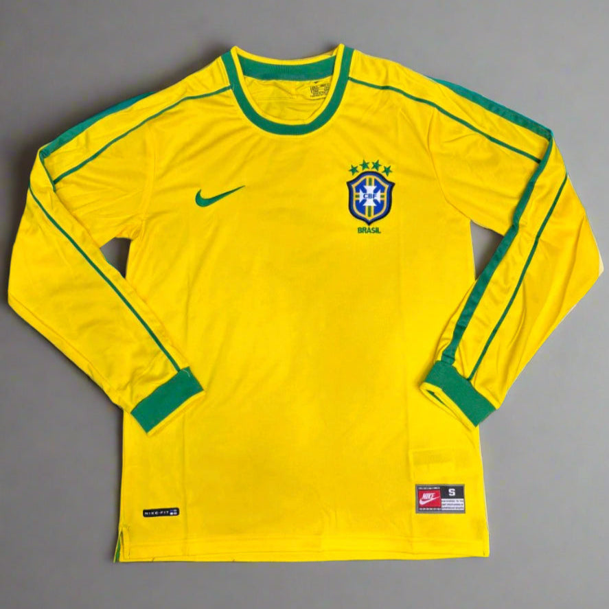 Brazil 1998 Home Retro Jersey FULL SLEEVE
