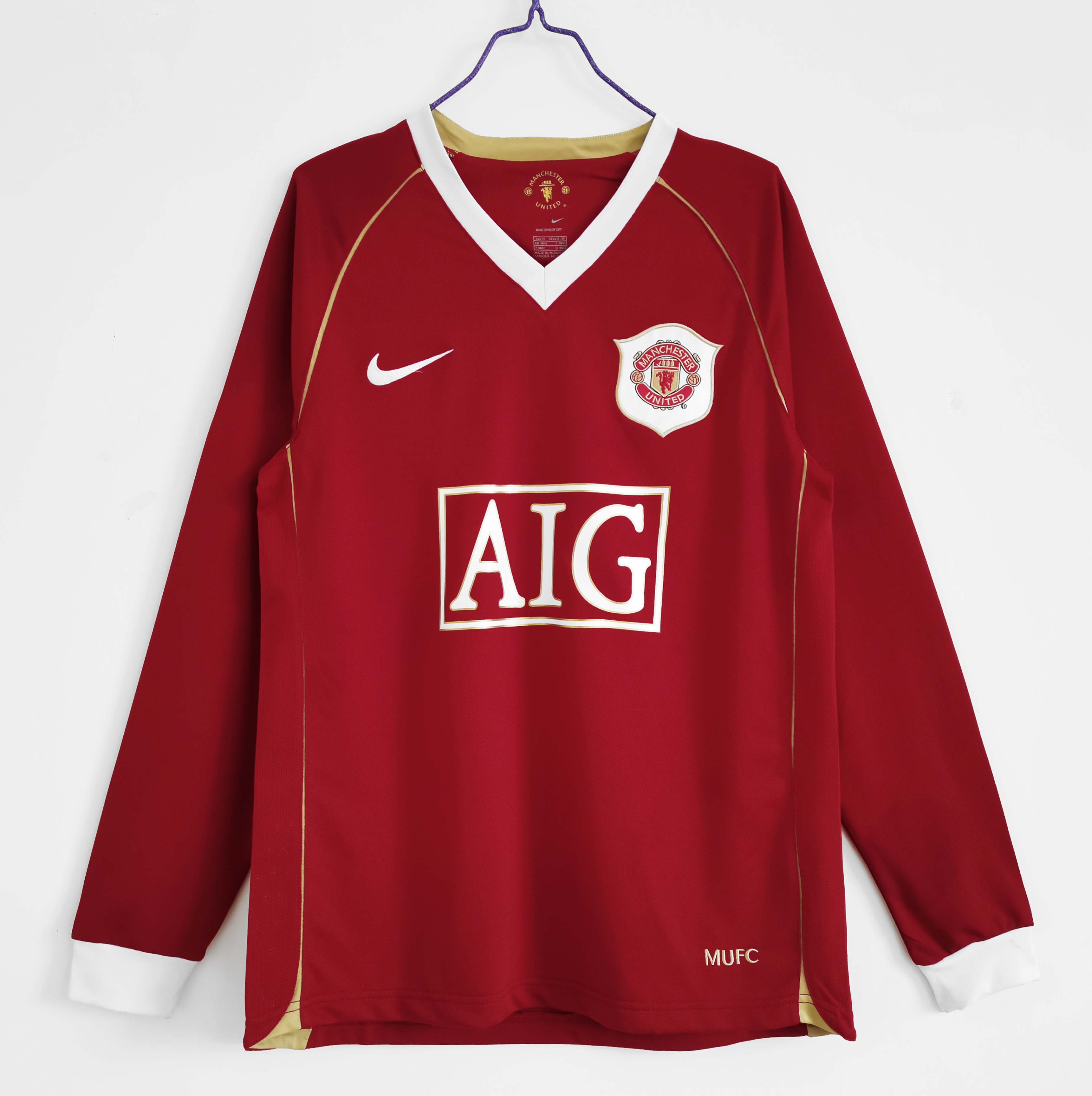 Manchester United 2006/07 Home Retro Jersey FULL SLEEVE