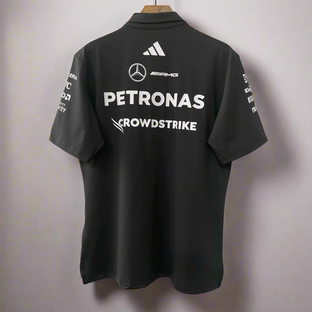Mercedes AMG Petronas F1 Black Polo Shirt