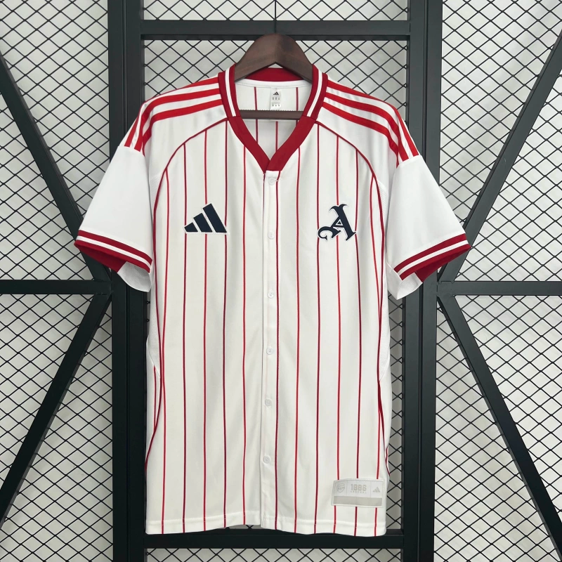 Arsenal 2025/26 US Pack Baseball Jersey.