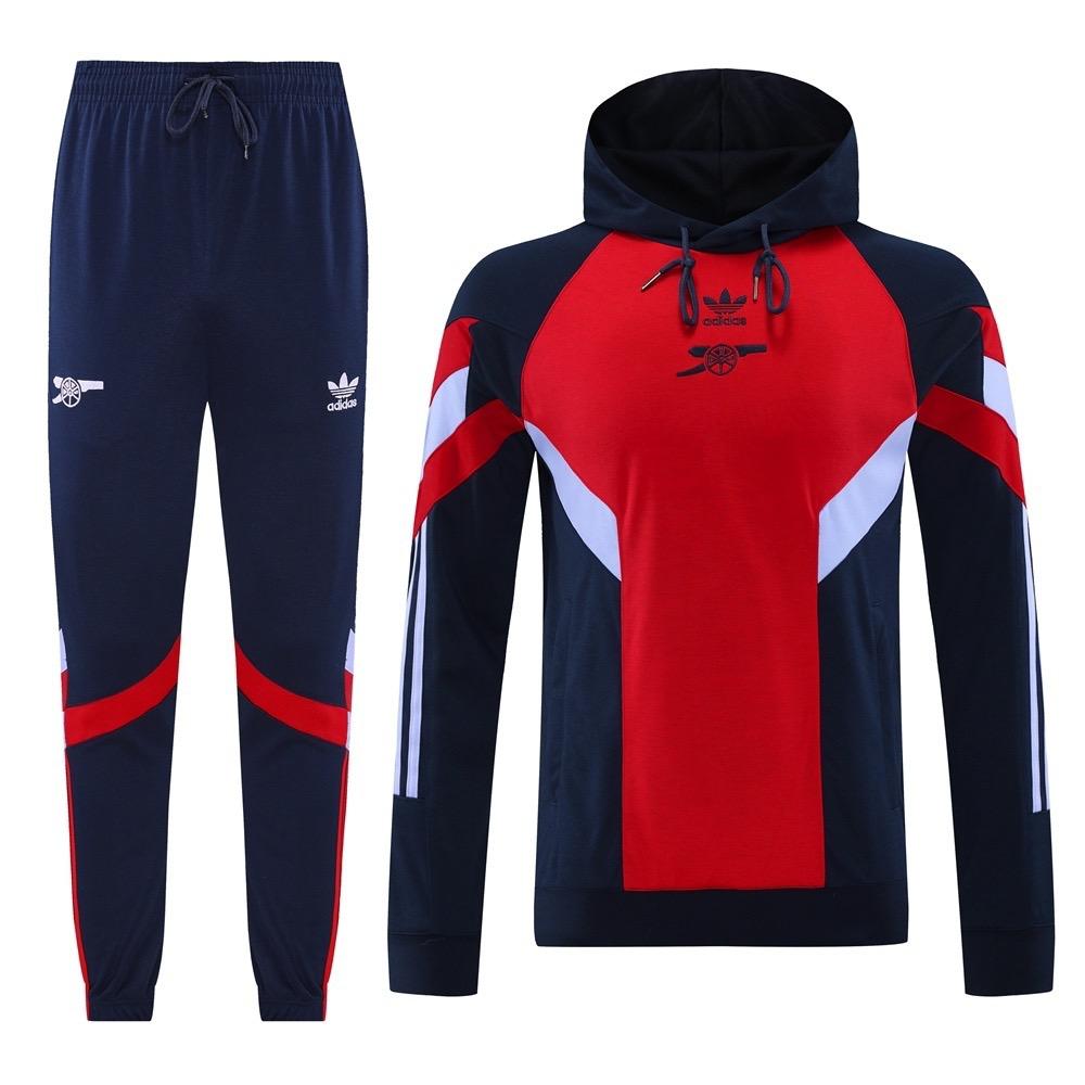 Arsenal Blue & Red Hoodie Tracksuit 24 25 Season