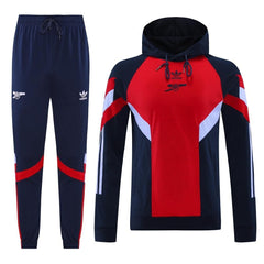 Arsenal Blue & Red Hoodie Tracksuit 24 25 Season