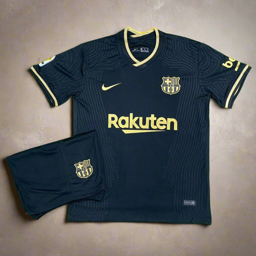 Barcelona Away Black Jersey 20 21 Season [Jersey + Shorts]