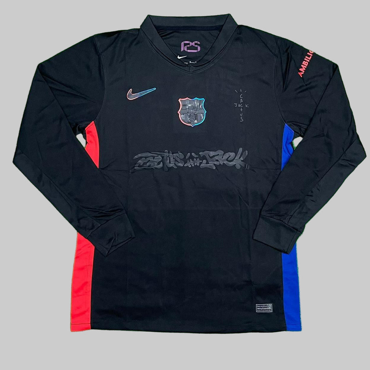 Barcelona x Travis Scott Away Jersey 2025/26 – Full Sleeve