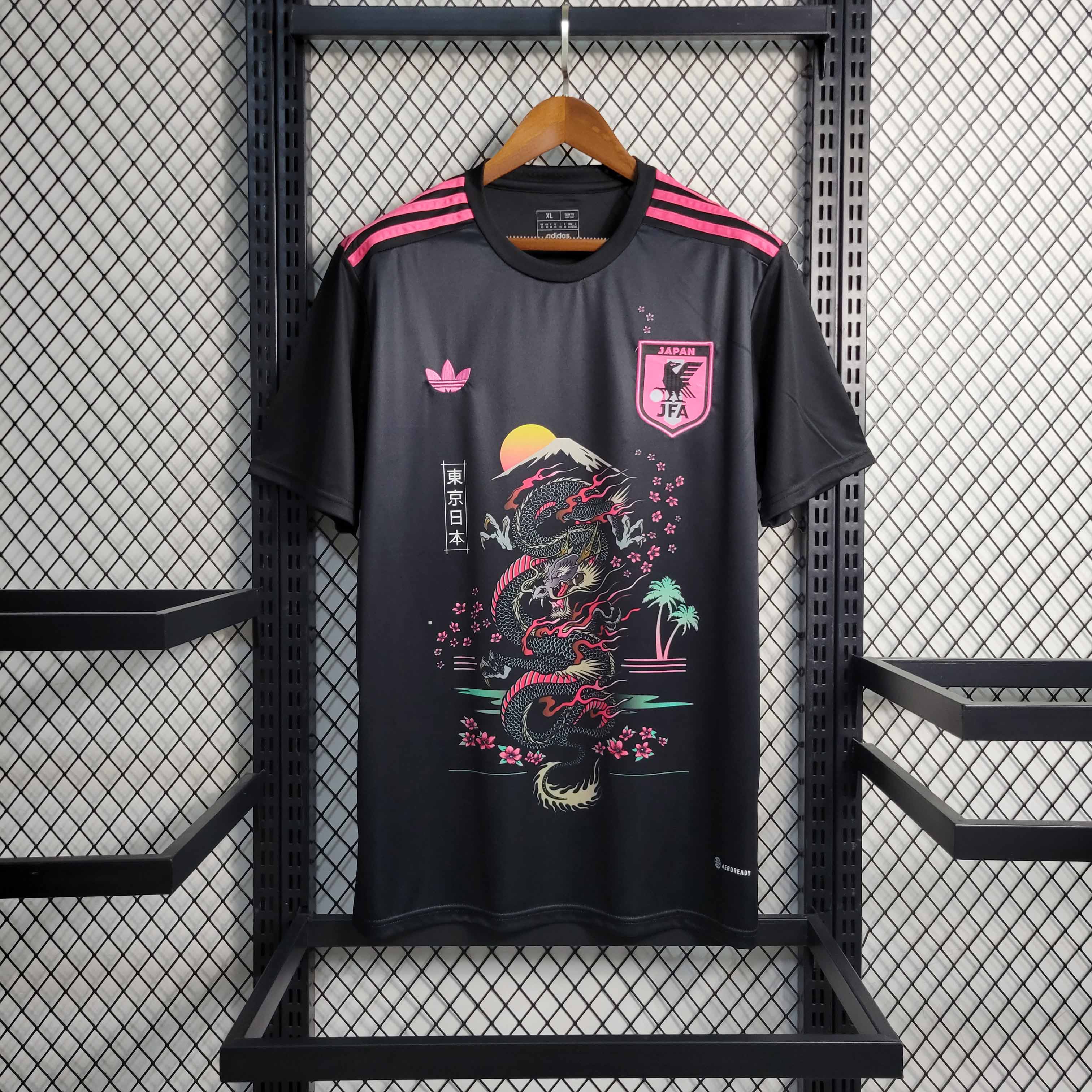 Japan Black & Pink Dragon Special Edition Jersey