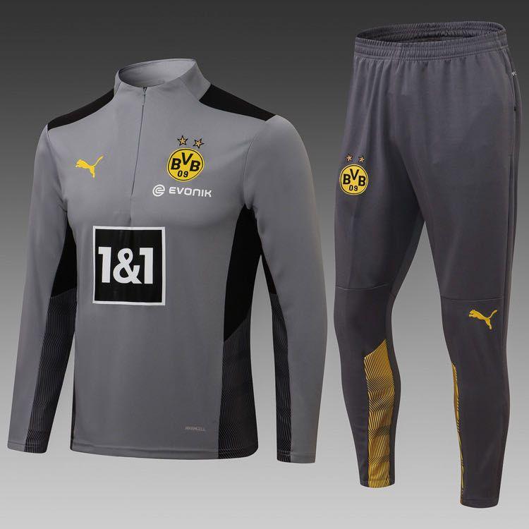 Borussia Dortmund Grey Training Suit 21 22 Season