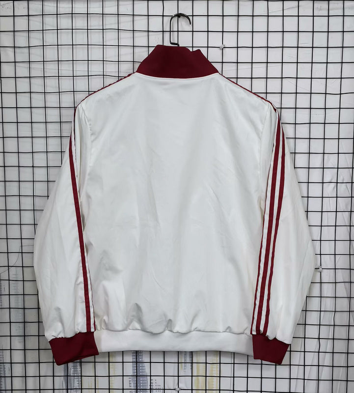 Buyern Munich White and Maroon Windbreaker 25 26 Season 