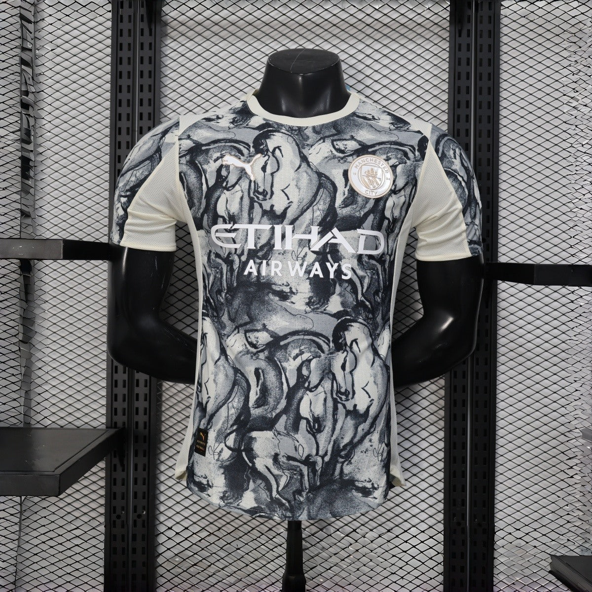 Manchester City Year Of The Horse Special Edition Jersey PLAYER VERSION