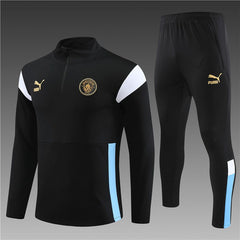 Manchester City Black Training Suit 23 24 Season