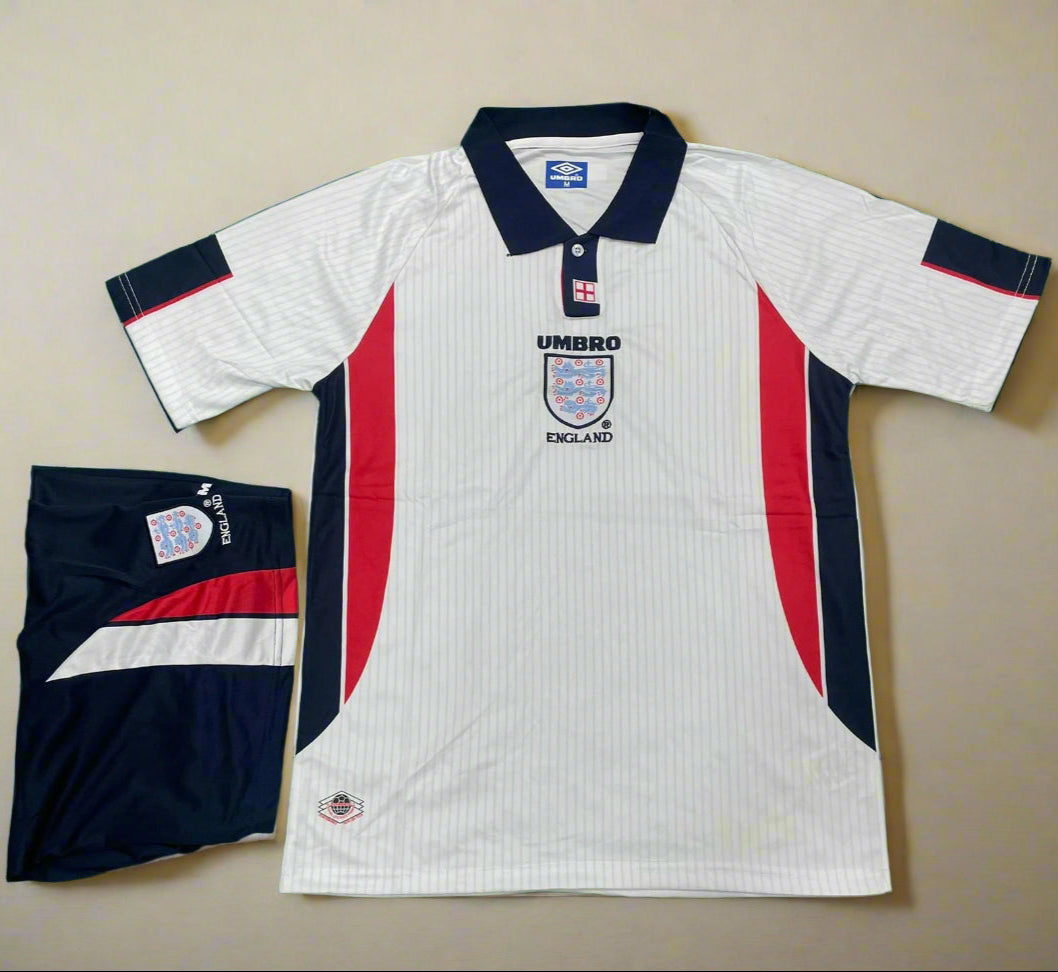 England 1998 World Cup Home Retro Jersey [SET]