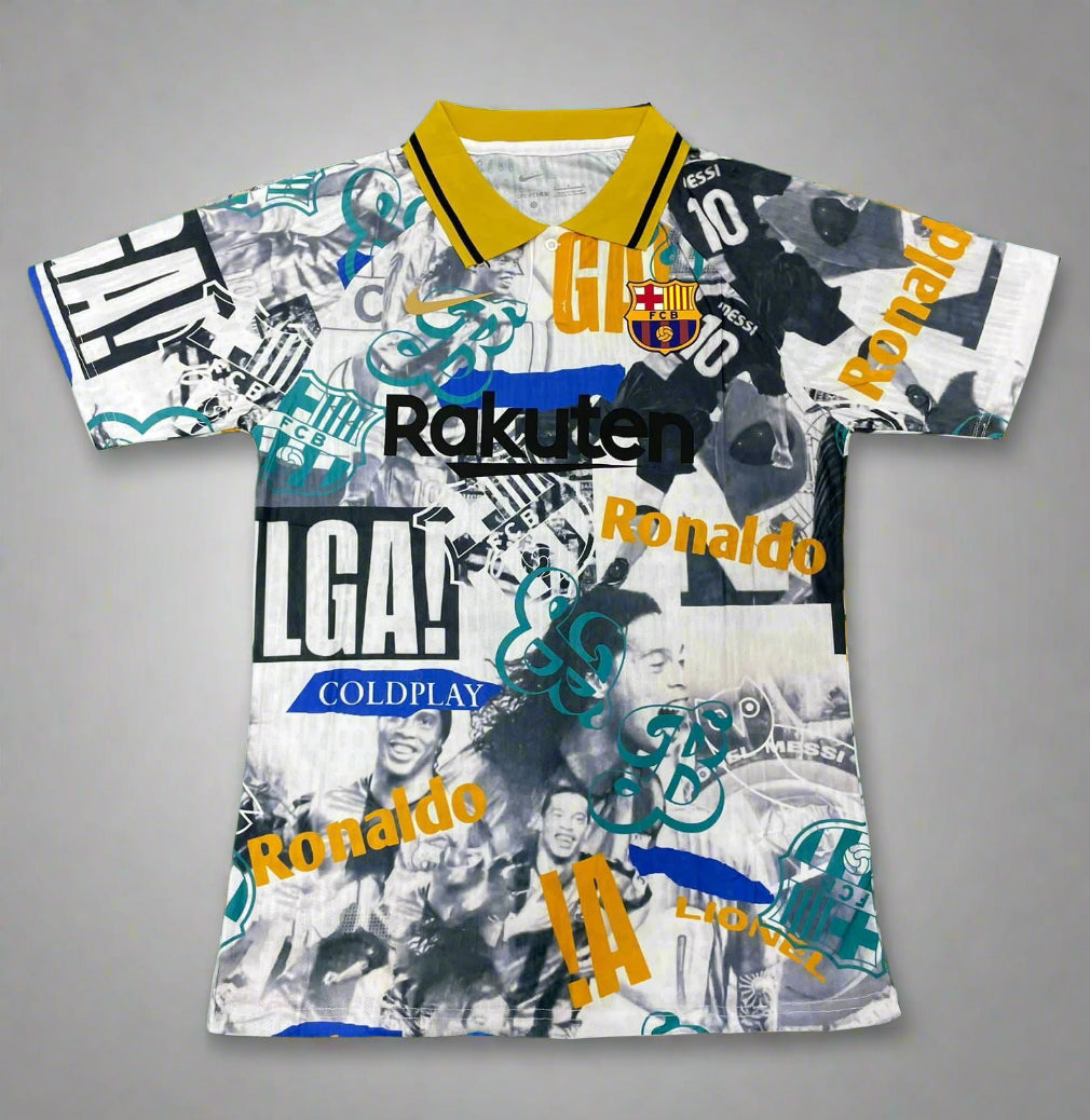 FC Barcelona Graffiti Polo Jersey 25 26 Season PLAYER VERSION