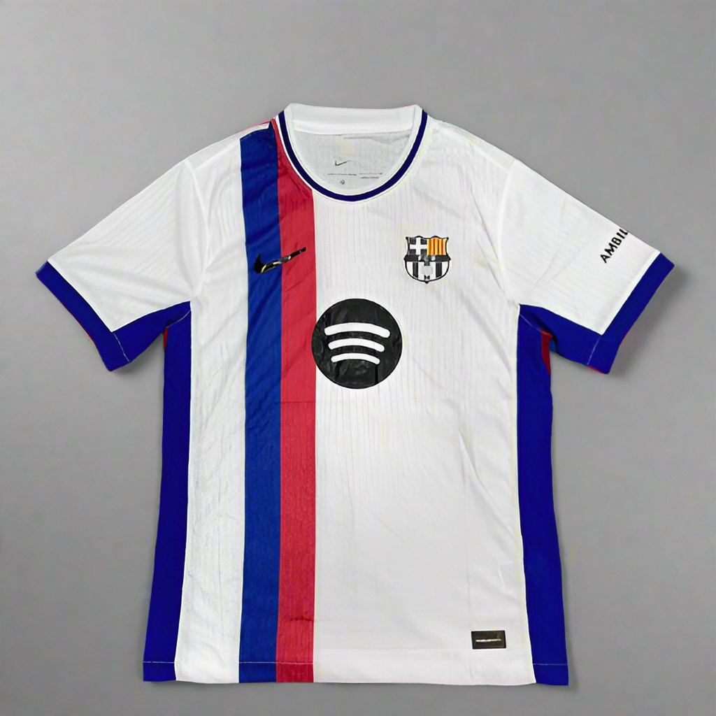 Barcelona White Special Edition Jersey 25 26 PLAYER VERSION