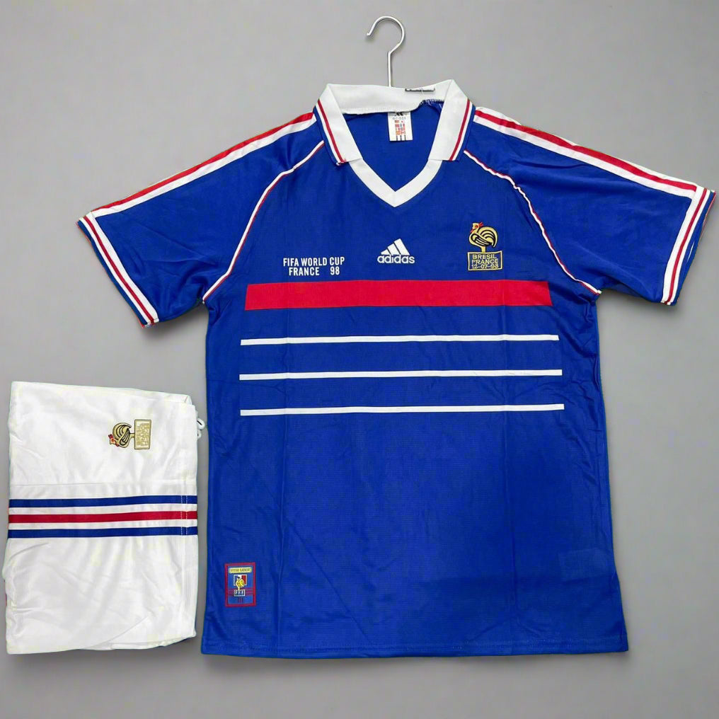 France 1998 World Cup Home Retro Jersey [SET]