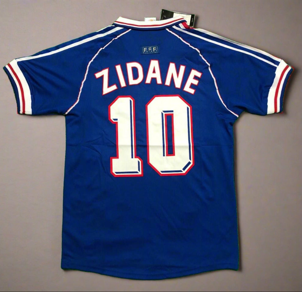 France 1998 ZIDANE 10 World Cup Home Retro Jersey