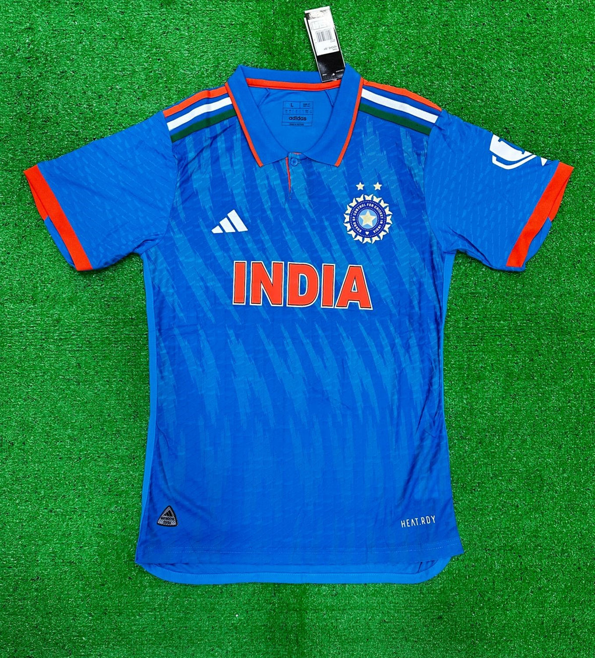 India ICC Cricket World Cup TRICOLOR 2023 Jersey PLAYER VERSION