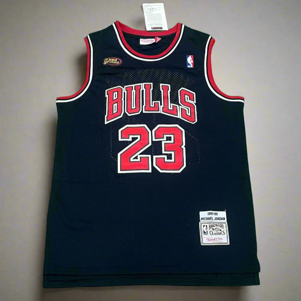 Chicago Bulls Michael Jordan 23 Black NBA Jersey