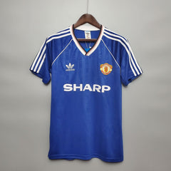 Manchester United 1988-90 Third Blue Retro Jersey