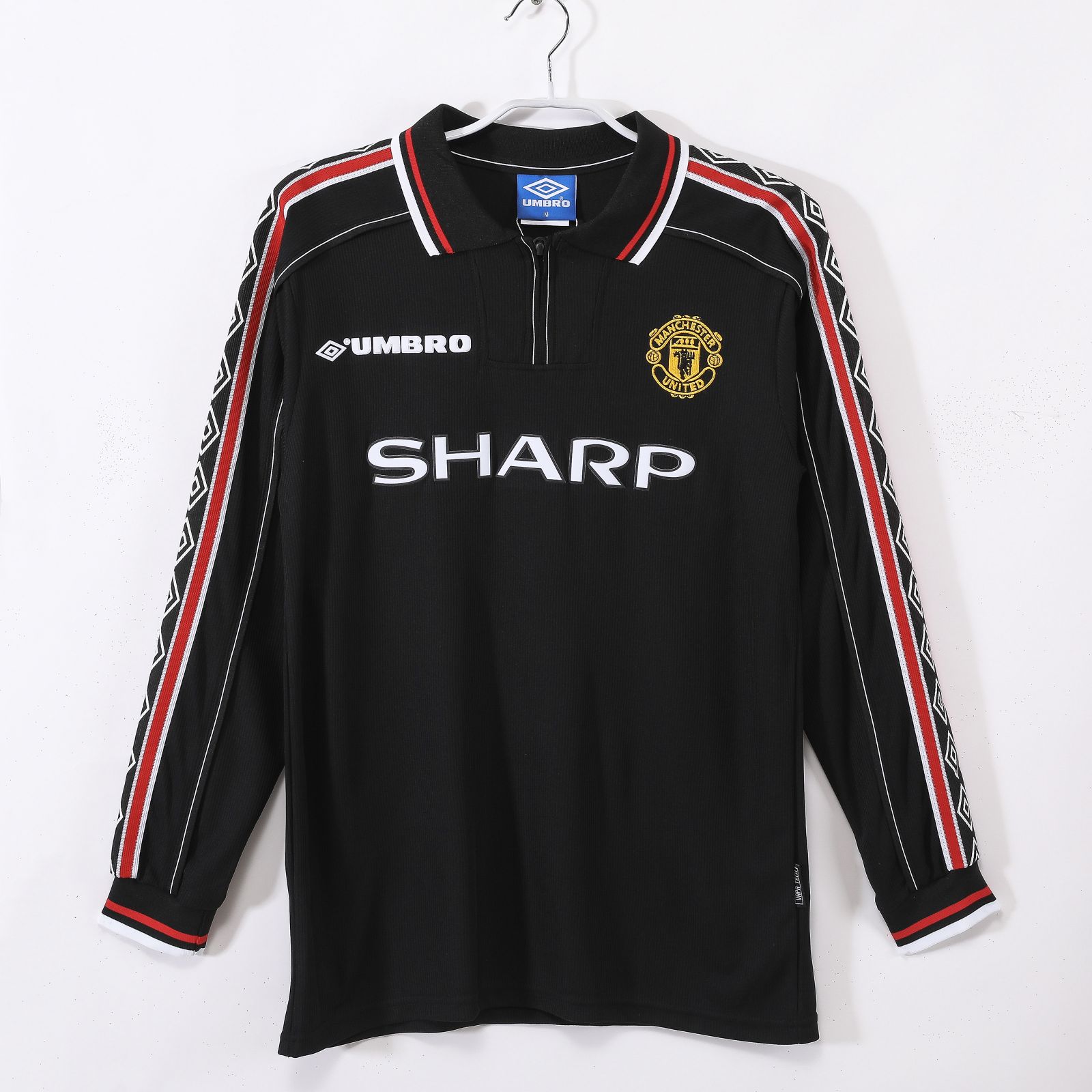 Manchester United 1998 Black Retro Jersey FULL SLEEVE