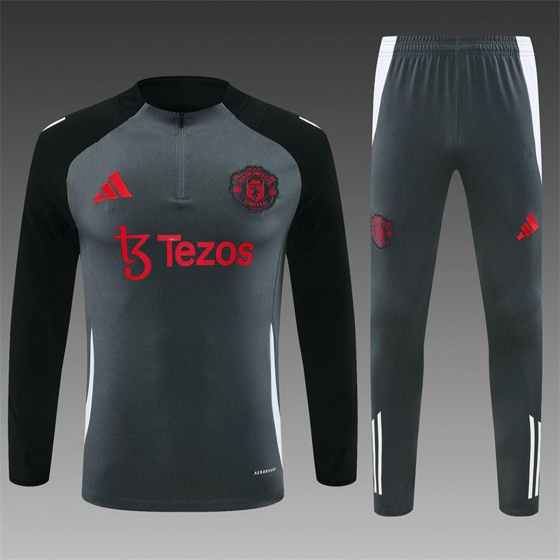 Manchester United Grey Training Suit 24 25 Season