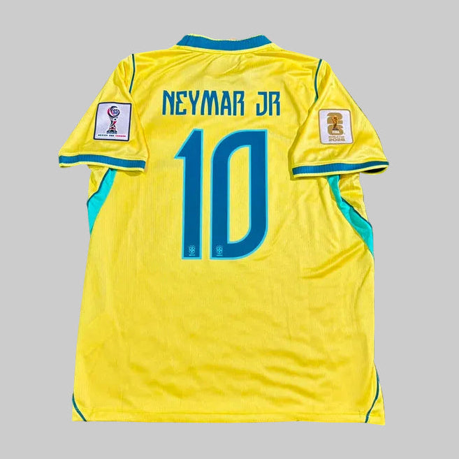 Yellow sports jersey with 'NEYMAR JR' and number '10'.