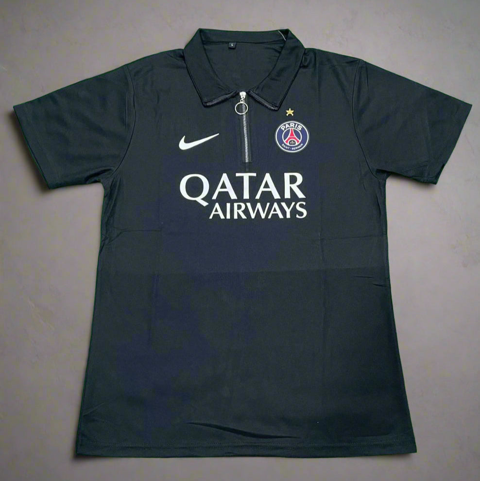 PSG Black Polo Shirt 2025 Season