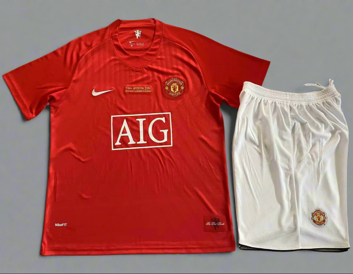 Manchester United 2008 CL Final Home Retro Jersey [SET]