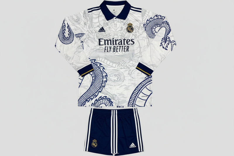 RL Madrid White Dragon With Shorts 2025 Full sleeve