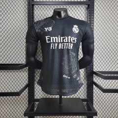 RL Madrid Y-3 Black Limited Edition Jersey 2024 PLAYER VERSION
