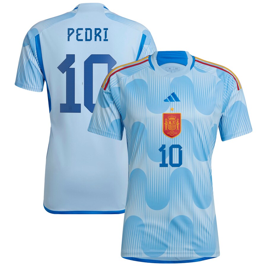 Spain PEDRI 10 National Team Away Jersey WORLD CUP 2022