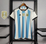 Argentina WC Home 3 Star Jersey With FIFA Champions Badge