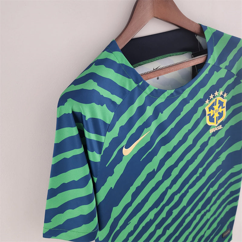 Brazil Green Pre Match Jersey World Cup 2022