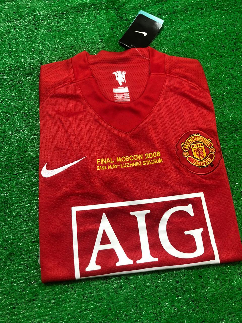 Manchester United 2008 Champions League Final Home Retro Jersey