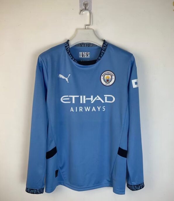 Manchester City Football Jersey Home 24 25 Season FULL SLEEVE