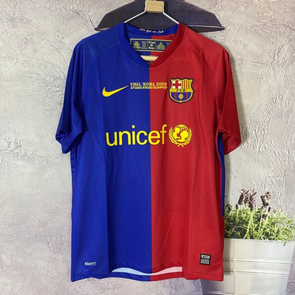 Barcelona 2009 Champions League Final Home Retro Jersey