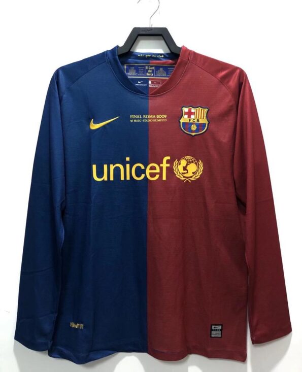 Barcelona 2009 Champions League Final Home Retro Jersey FULL SLEEVE