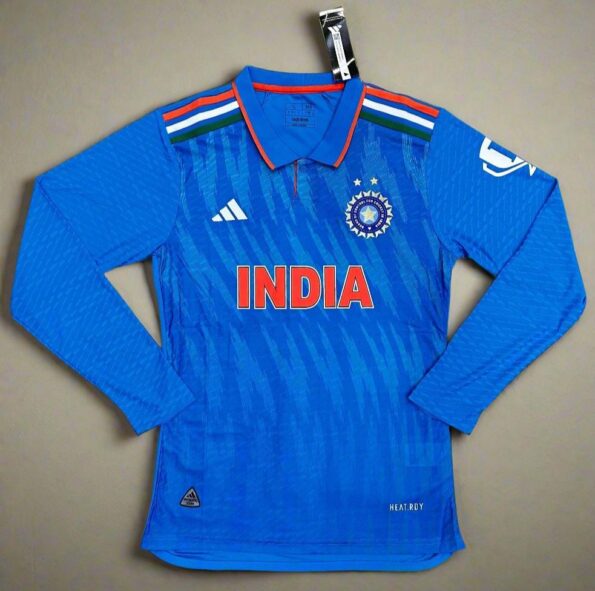 India ICC Cricket World Cup TRICOLOR 2023 Jersey PLAYER VERSION FULL SLEEVE