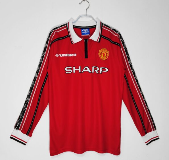 Manchester United 1998 Home Retro Jersey FULL SLEEVE