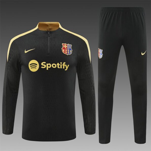 Barcelona Black Training Suit 24 25 Season