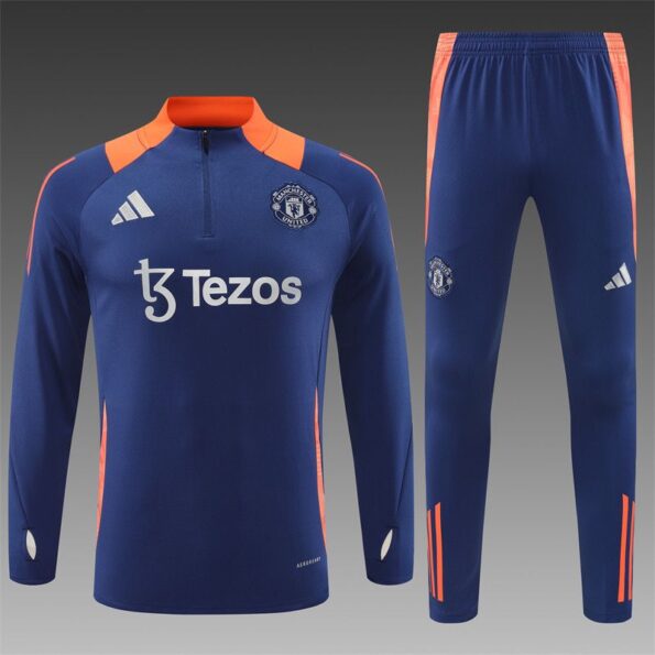 Manchester United Blue Training Suit 24 25 Season