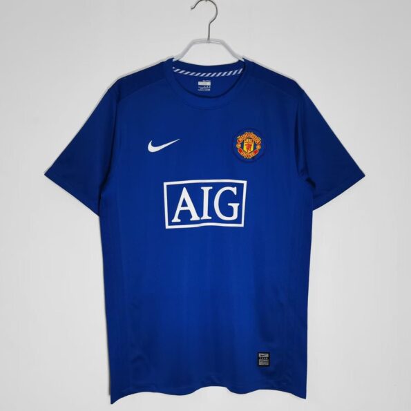 Manchester United 2008 Third Blue Retro Jersey