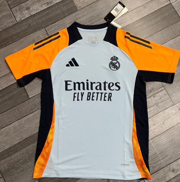 RL Madrid White & Orange Training Jersey 24 25 Season