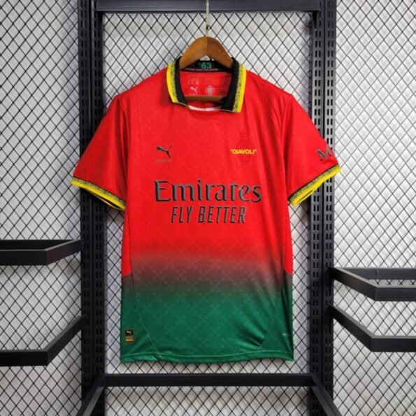 AC Milan x Off-White Fourth Jersey (Red-Green)